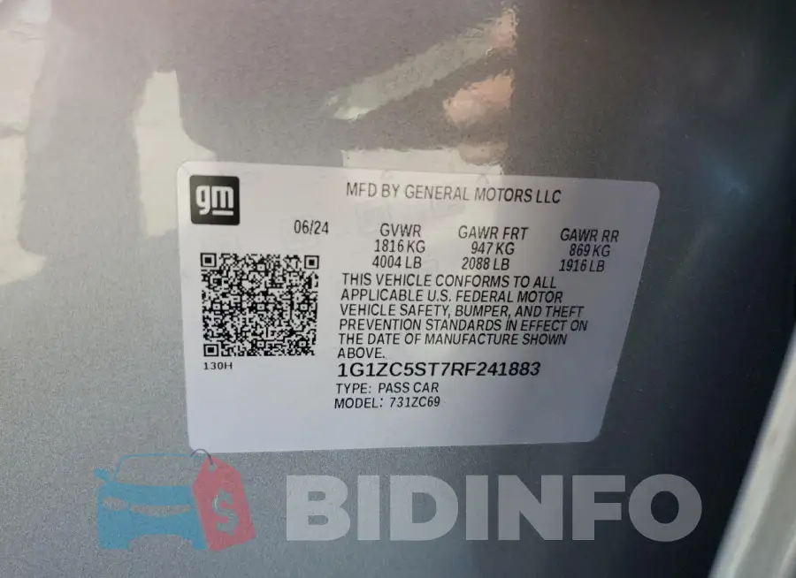 1G1ZC5ST7RF241883 Photo# 12