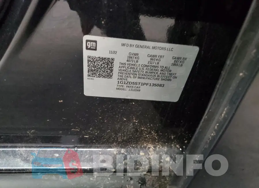 1G1ZD5ST1PF135083 Photo# 12