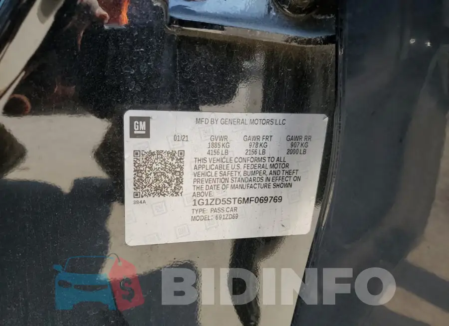 1G1ZD5ST6MF069769 Photo# 13
