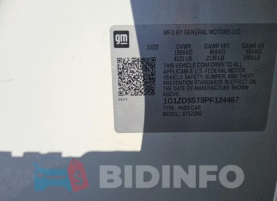 1G1ZD5ST8PF124467 Photo# 12