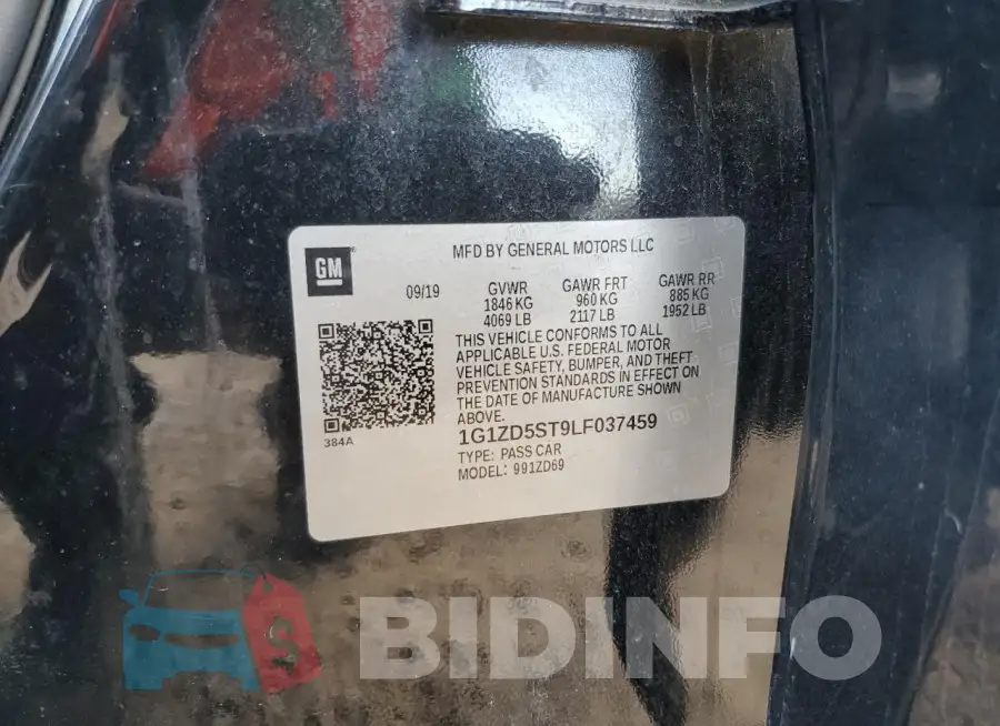 1G1ZD5ST9LF037459 Photo# 12