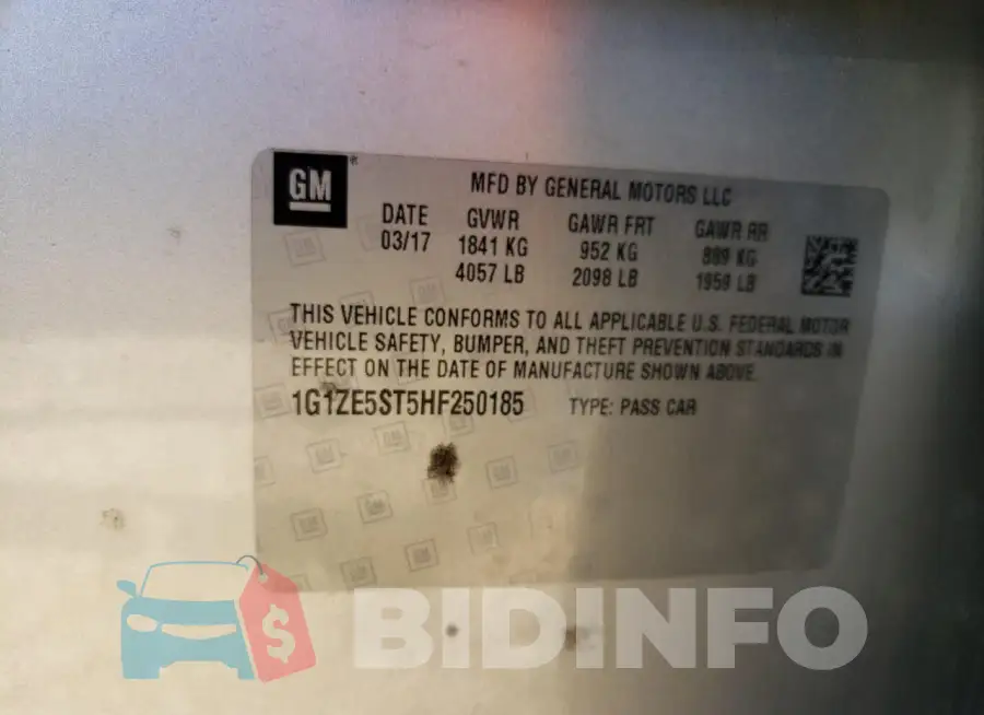 1G1ZE5ST5HF250185 Photo# 12