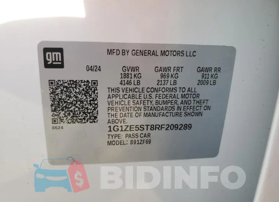 1G1ZE5ST8RF209289 Photo# 12