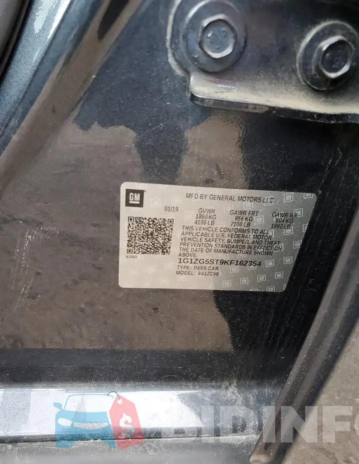 1G1ZG5ST9KF162354 Photo# 12