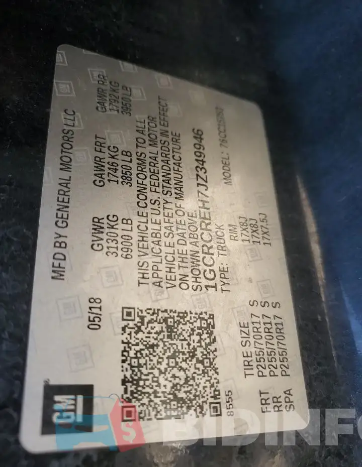 1GCRCREH7JZ349946 Photo# 12