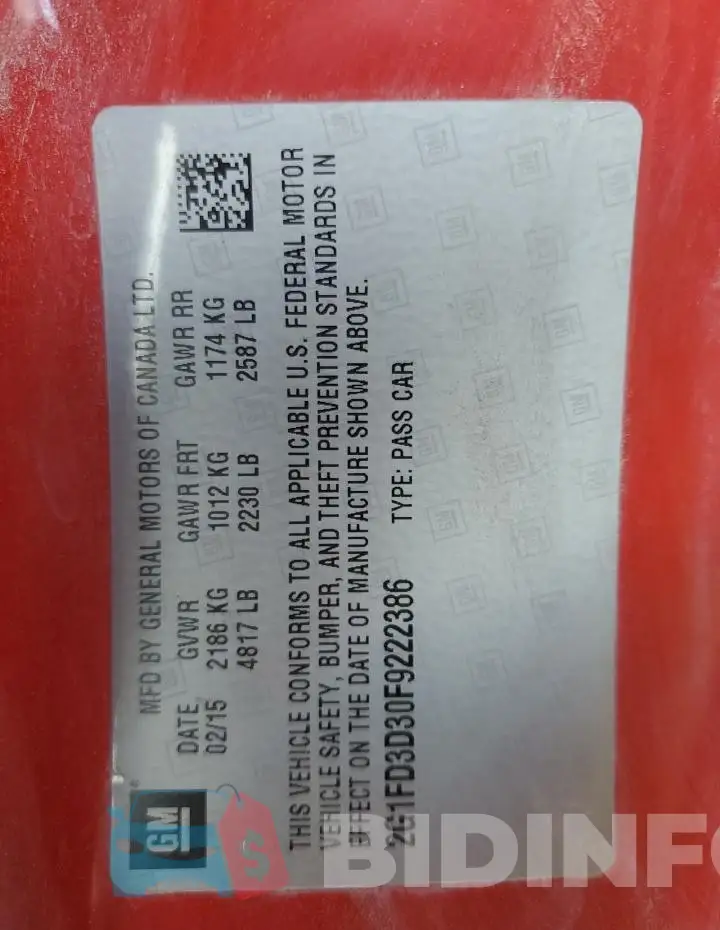 2G1FD3D30F9222386 Photo# 12
