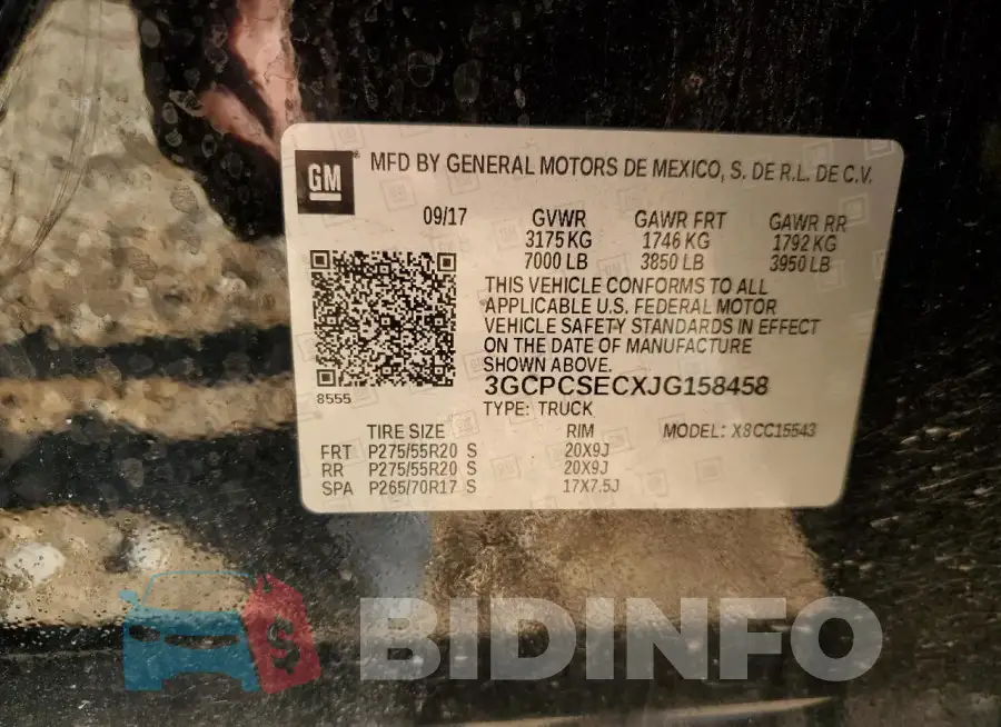 3GCPCSECXJG158458 Photo# 13