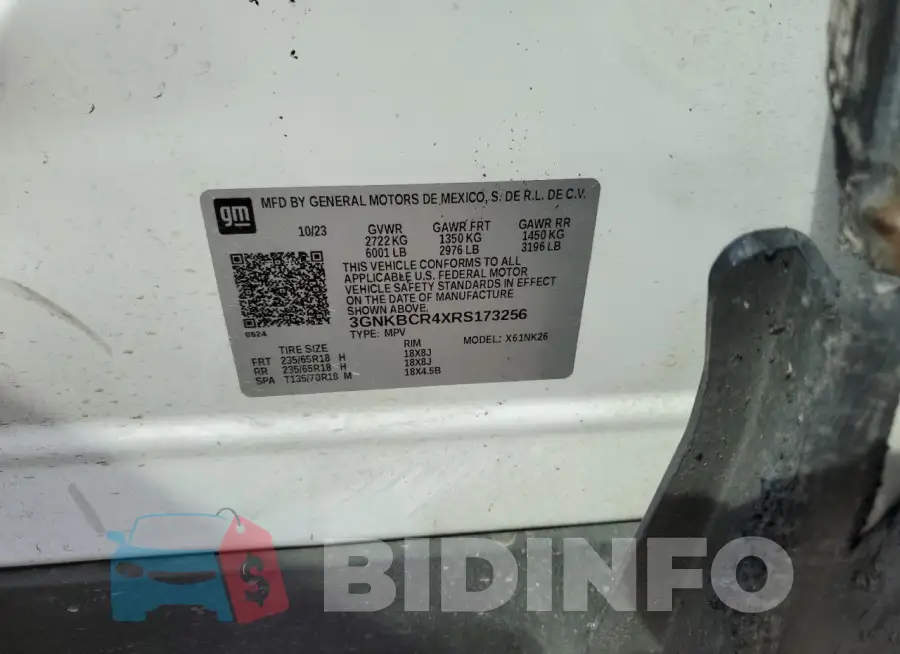 3GNKBCR4XRS173256 Photo# 13