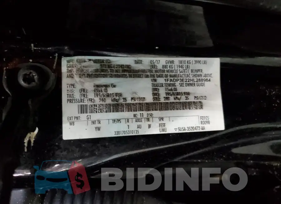 1FADP3E22HL288984 Photo# 12