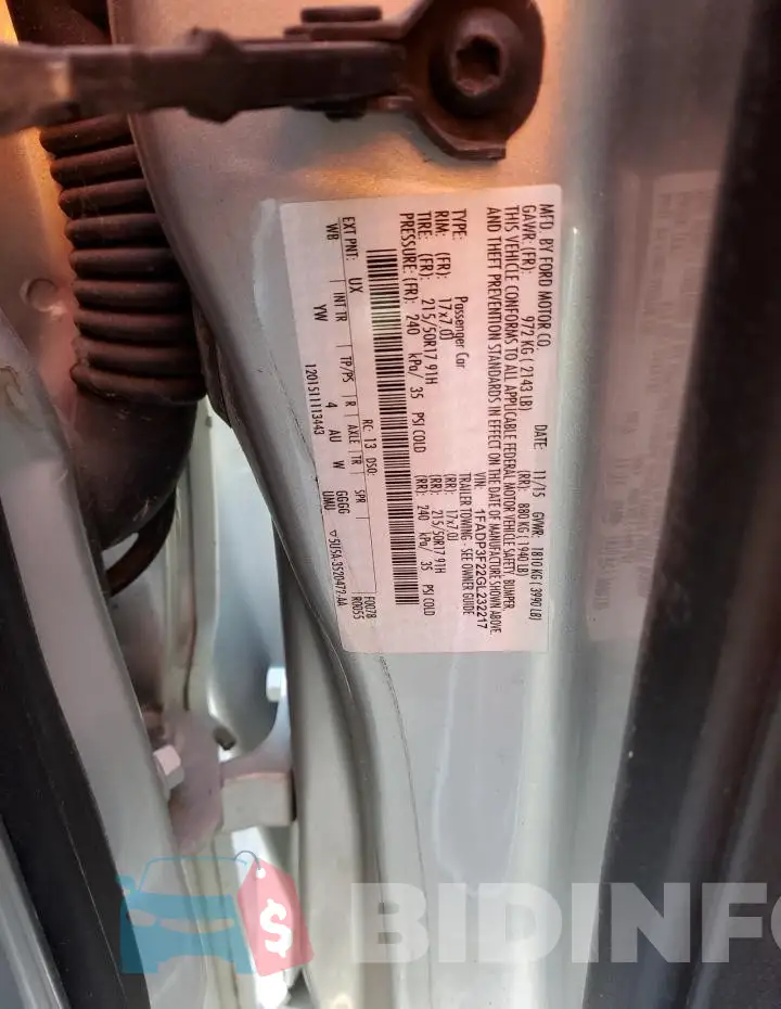 1FADP3F22GL232217 Photo# 12
