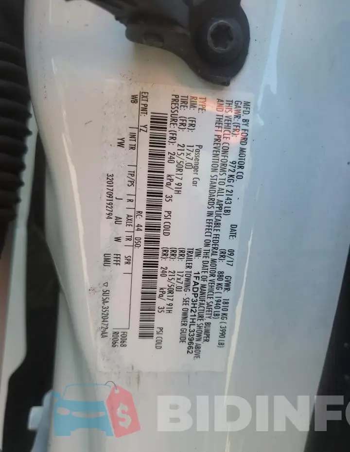 1FADP3H21HL339662 Photo# 13
