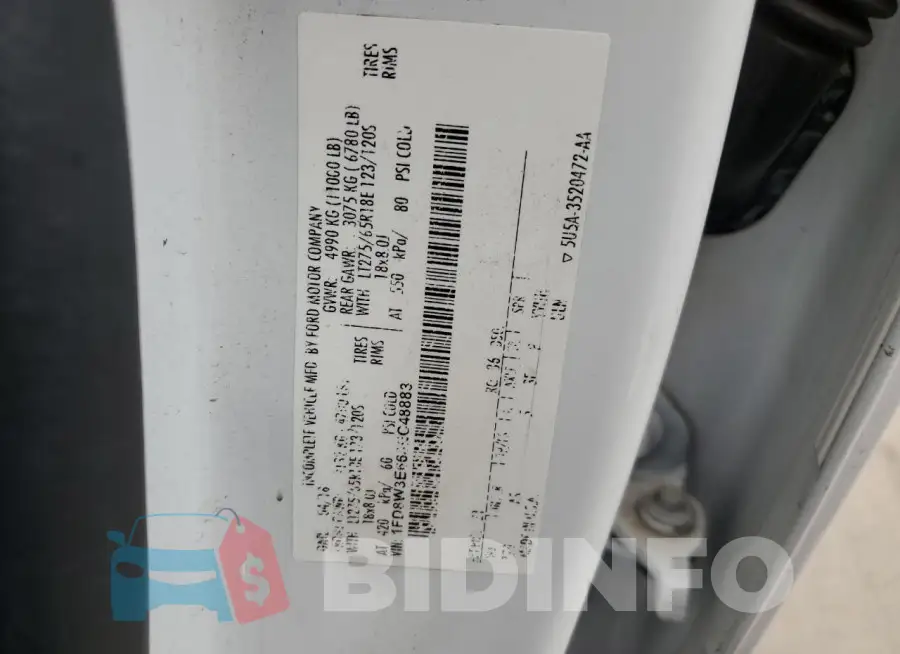 1FD8W3E66JEC48883 Photo# 12
