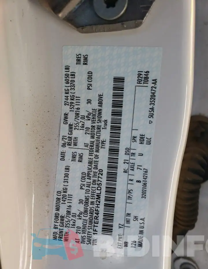 1FTER4FH2MLD57720 Photo# 12