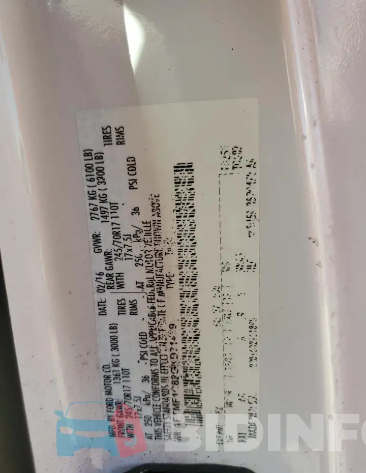 1FTMF1C82GKD71439 Photo# 12