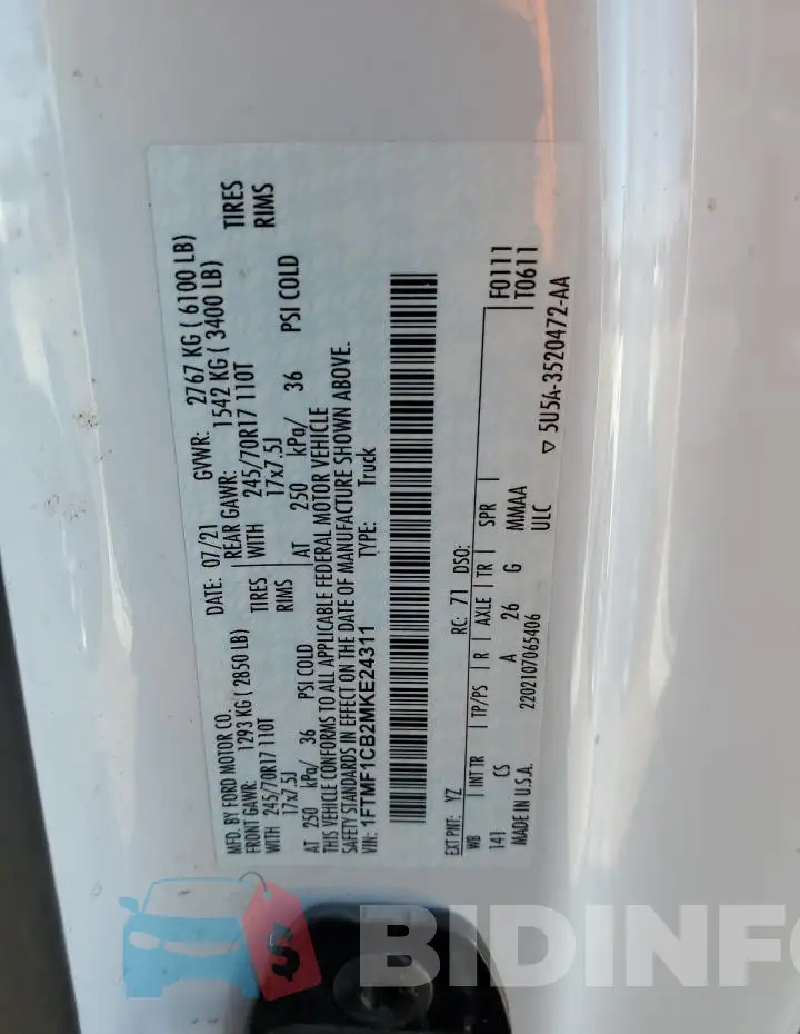 1FTMF1CB2MKE24311 Photo# 12