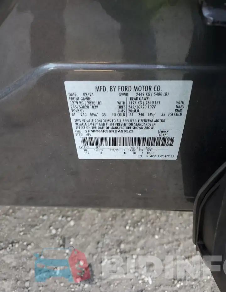 2FMPK4K90RBA96523 Photo# 12