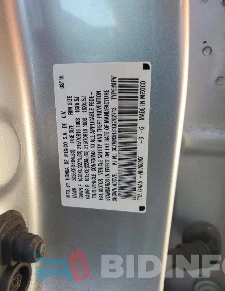 3CZRM3H31GG702713 Photo# 13