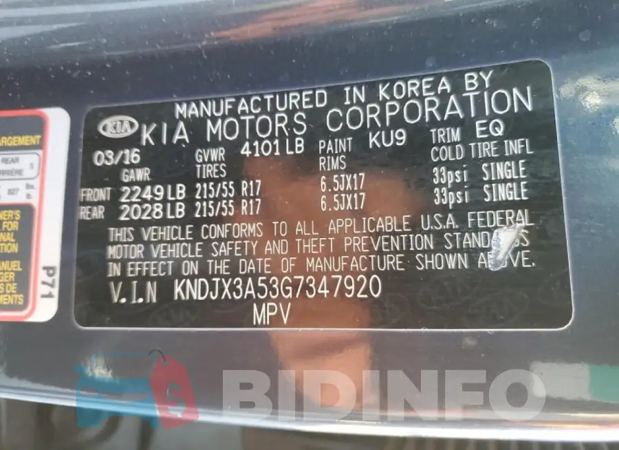 KNDJX3A53G7347920 Photo# 13