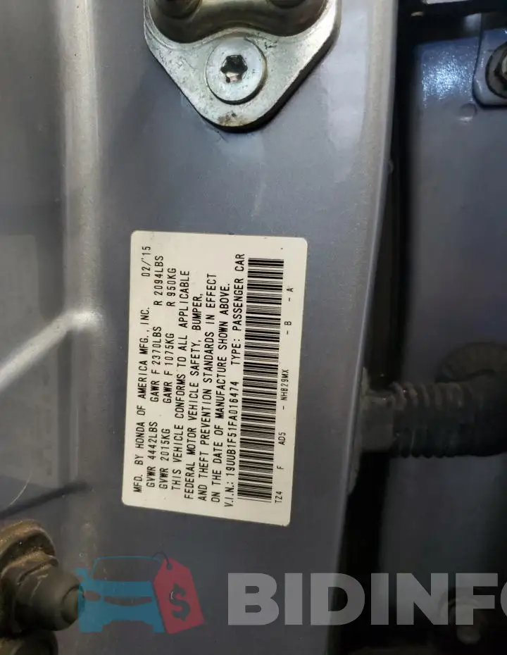 19UUB1F51FA016474 Photo# 12