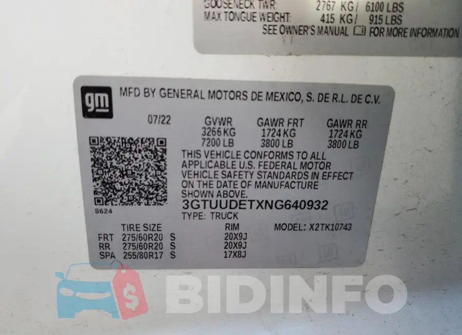 3GTUUDETXNG640932 Photo# 12