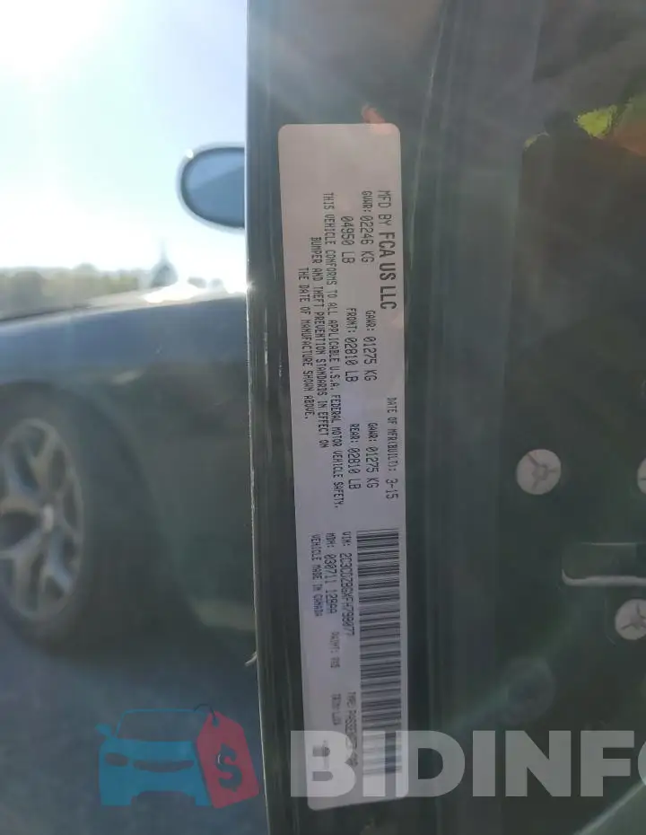 2C3CDZBGXFH798077 Photo# 12