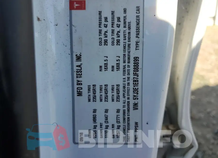 5YJ3E1EB7JF088899 Photo# 12