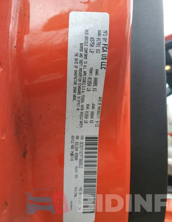 3C3CFFGE7FT662612 Photo# 13
