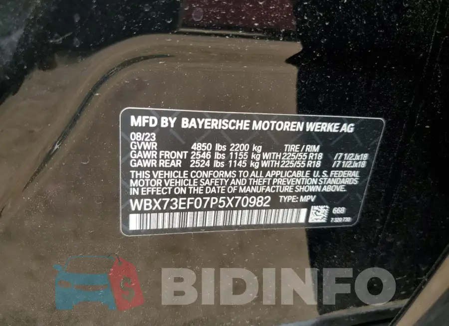 WBX73EF07P5X70982 Photo# 12