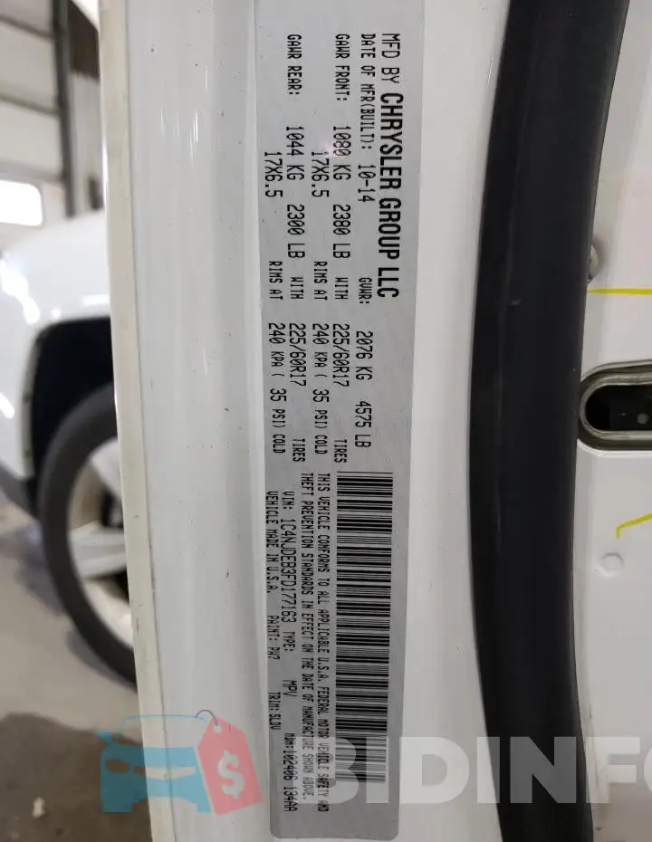 1C4NJDEB3FD177163 Photo# 14