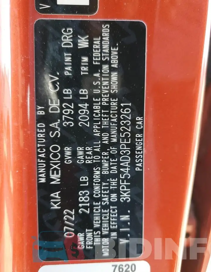 3KPF54AD3PE523261 Photo# 12
