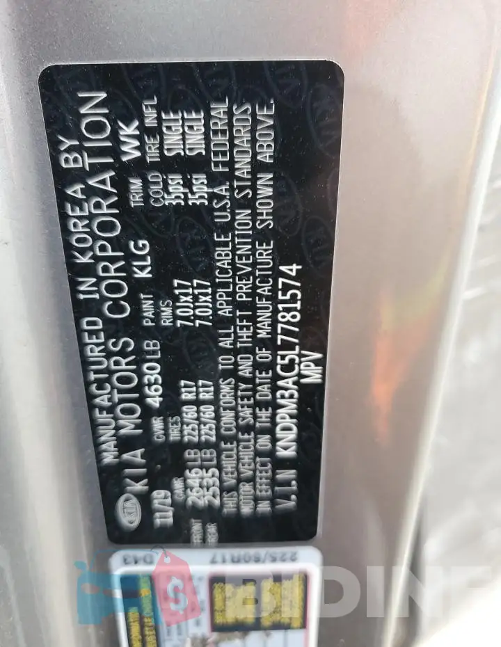 KNDPM3AC5L7781574 Photo# 13