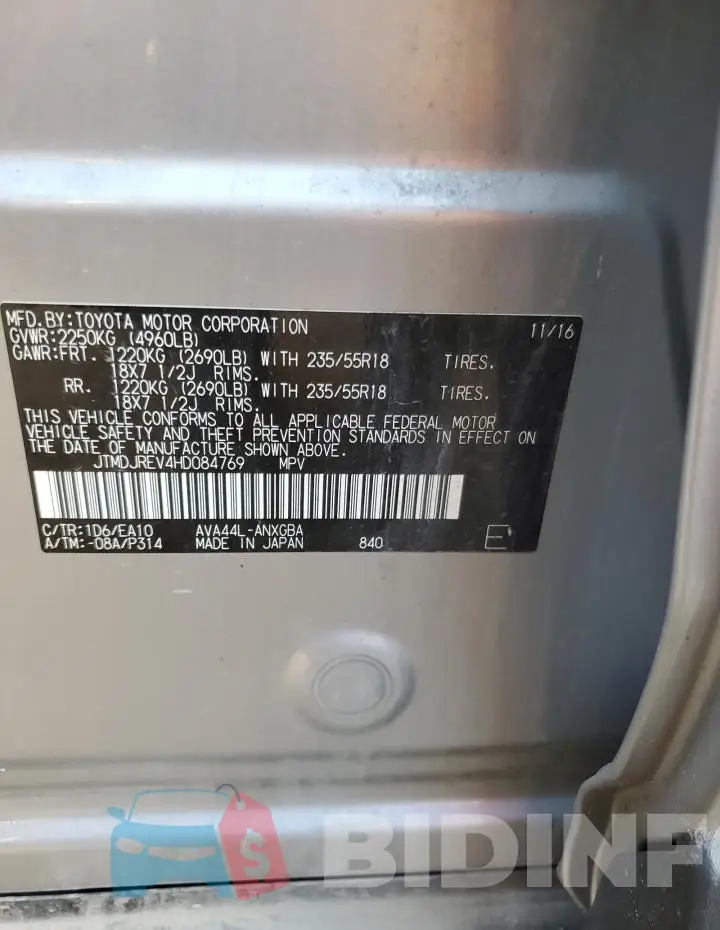 JTMDJREV4HD084769 Photo# 13