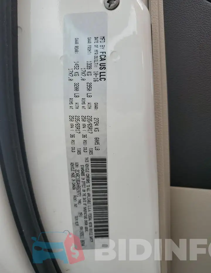 2C4RC1BG4HR620771 Photo# 13