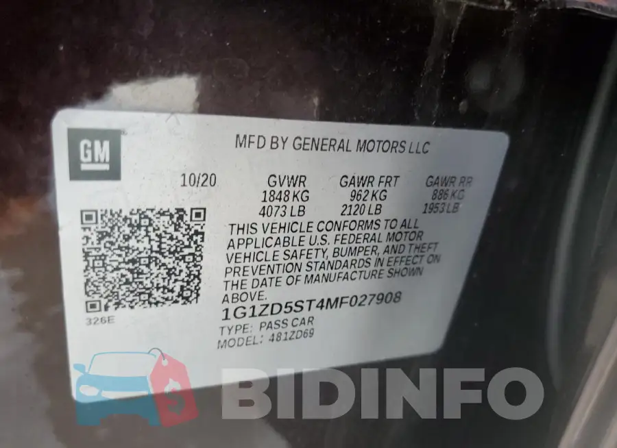 1G1ZD5ST4MF027908 Photo# 12