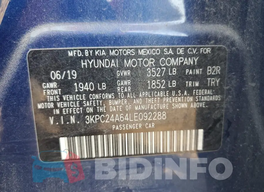 3KPC24A64LE092288 Photo# 13