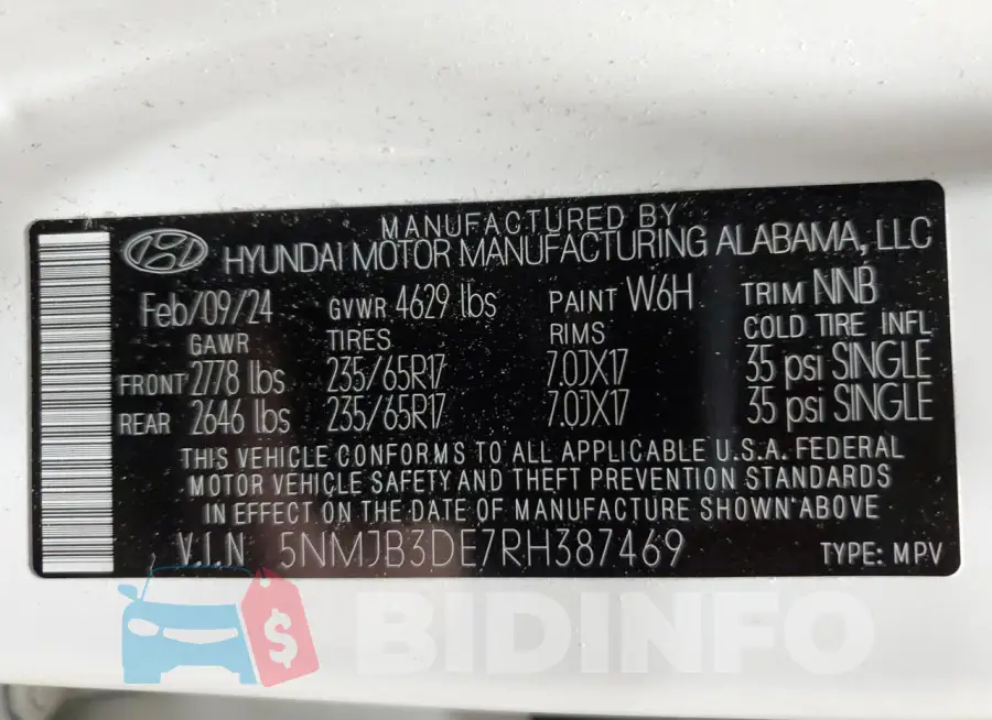 5NMJB3DE7RH387469 Photo# 13