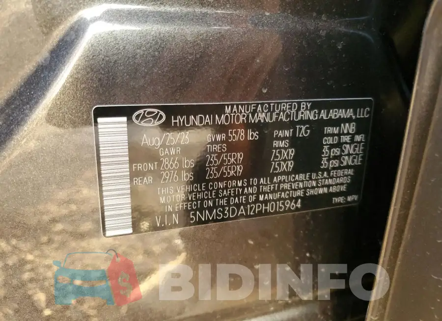 5NMS3DA12PH015964 Photo# 14