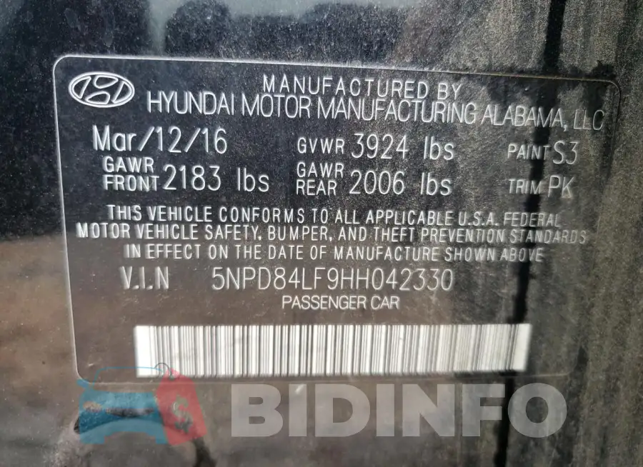 5NPD84LF9HH042330 Photo# 12