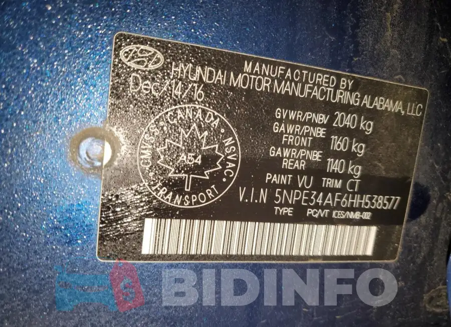 5NPE34AF6HH538577 Photo# 12