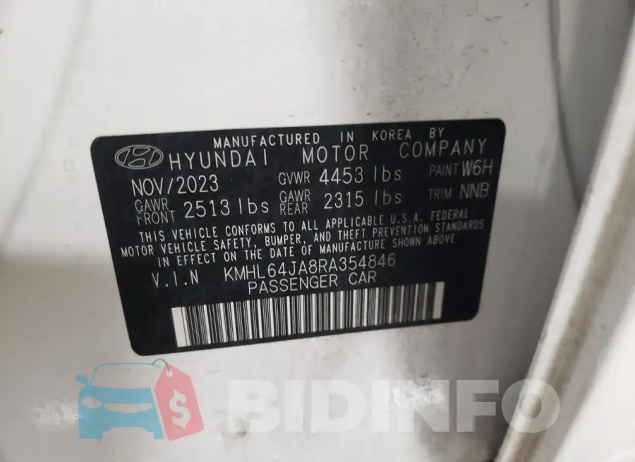 KMHL64JA8RA354846 Photo# 13