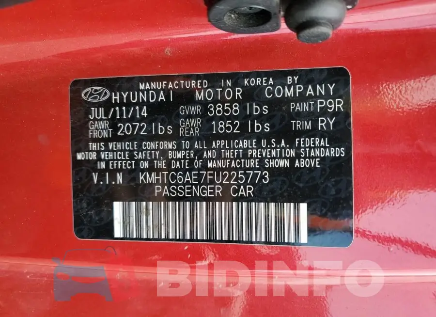 KMHTC6AE7FU225773 Photo# 12