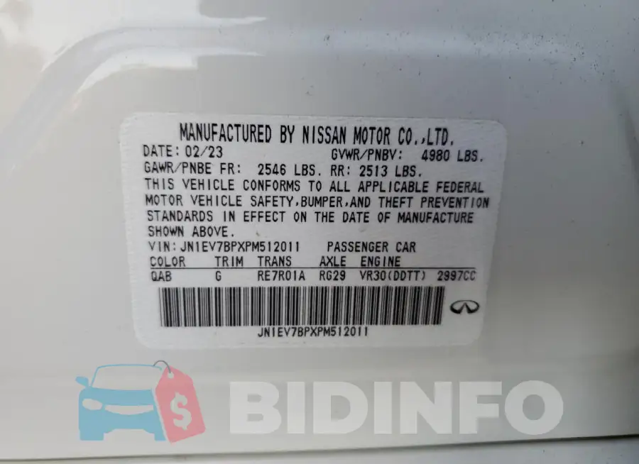 JN1EV7BPXPM512011 Photo# 12