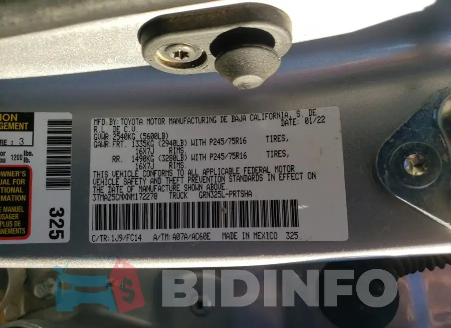 3TMAZ5CNXNM172278 Photo# 12