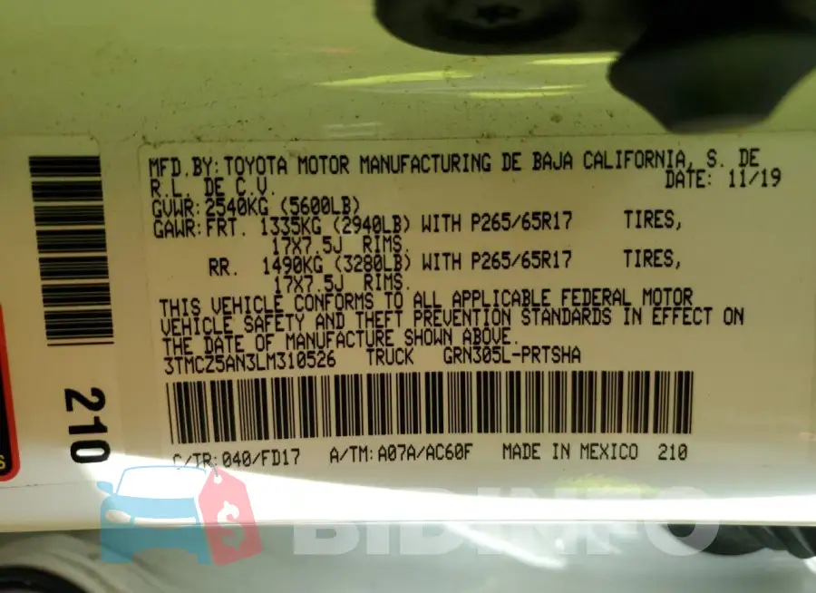 3TMCZ5AN3LM310526 Photo# 12