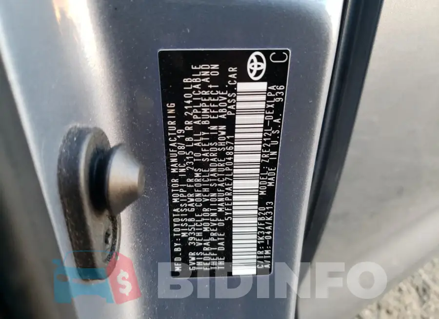 5YFEPRAE7LP048671 Photo# 12