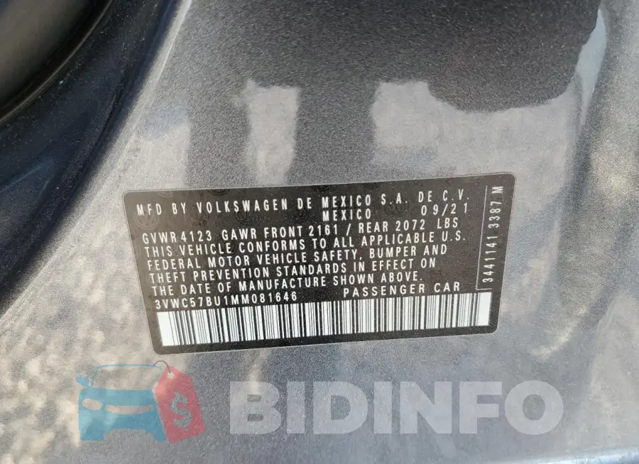 3VWC57BU1MM081646 Photo# 12