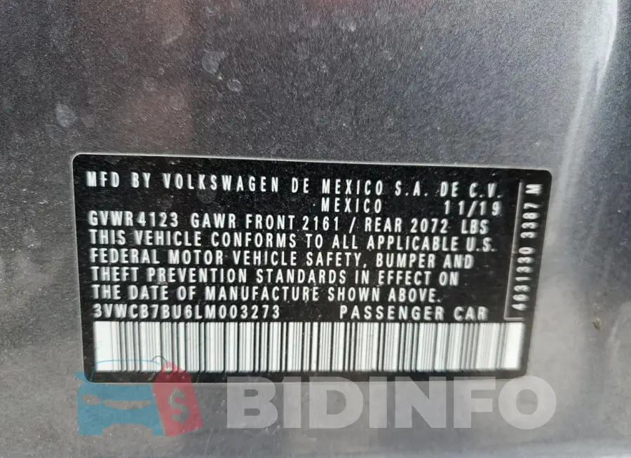 3VWCB7BU6LM003273 Photo# 13