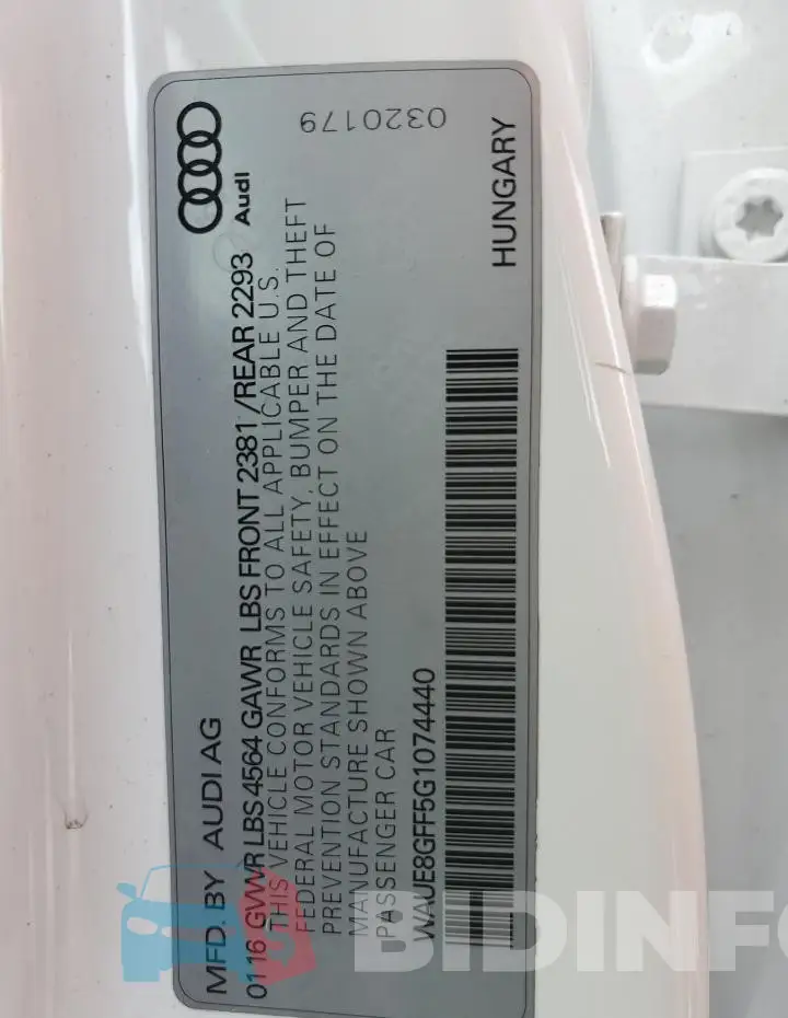 WAUE8GFF5G1074440 Photo# 12