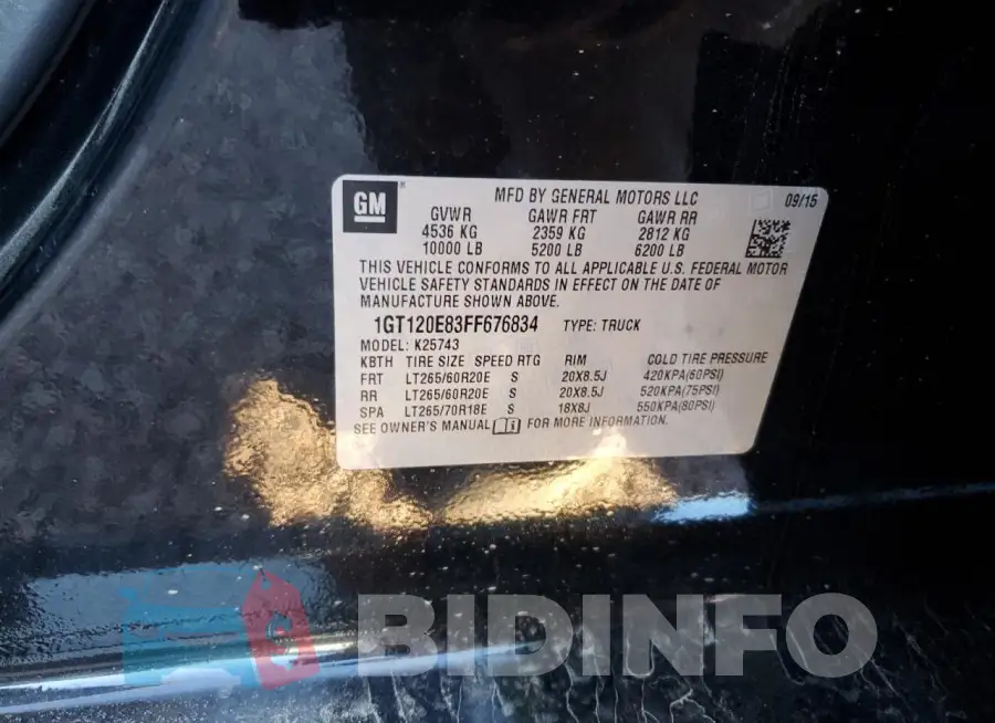 1GT120E83FF676834 Photo# 12