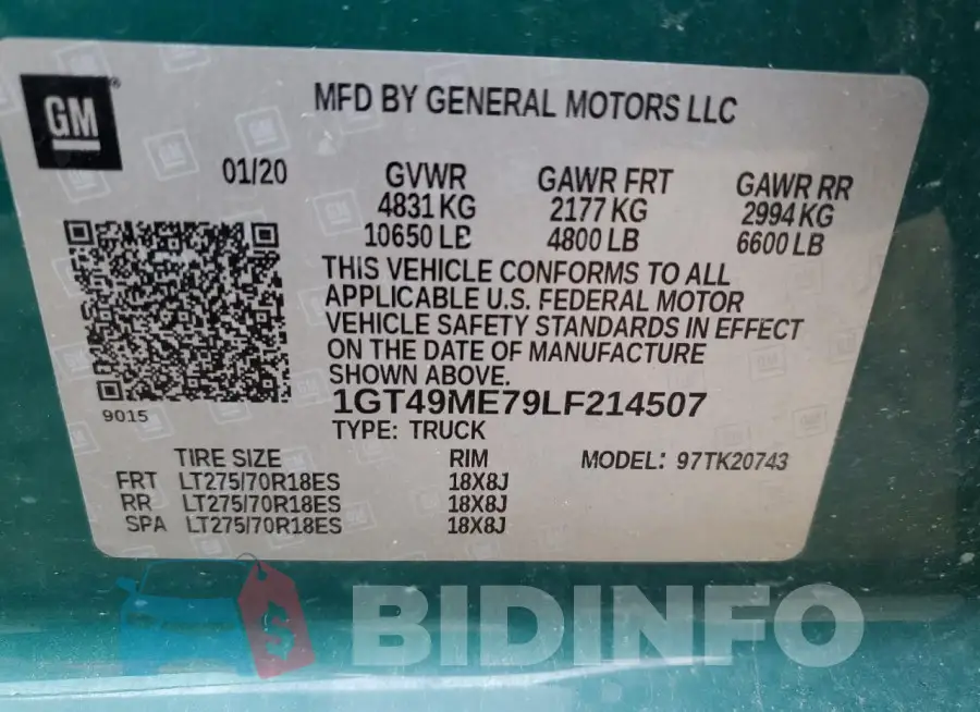1GT49ME79LF214507 Photo# 12